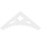 Ekena Millwork Pitch Wellington Architectural Grade PVC Gable Pediment, 48"W x 20"H x 1"P (10/12) GPP048X020X100WEL - alternate 3
